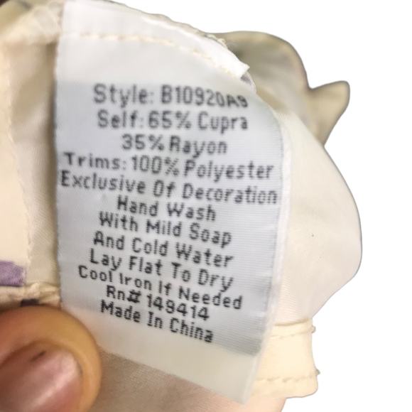 Johnny Was Biya Tunic Top Womens S Cream Embroidered Floral Long Sleeve V-Neck - Picture 13 of 14